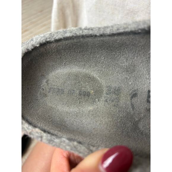 Birkenstock Fear of God Los Feliz Felt Gray Wool Slide Sandals Size 38 - Picture 9 of 9